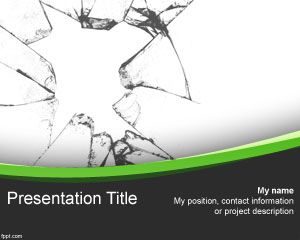 Broken Glass PowerPoint Template