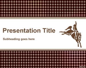 Cowboy PowerPoint Template PPT Template