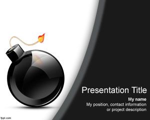 Bomb PowerPoint Template PPT Template