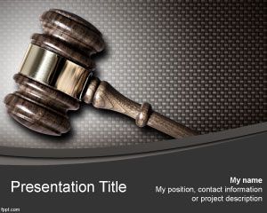 Judge PowerPoint Template PPT Template