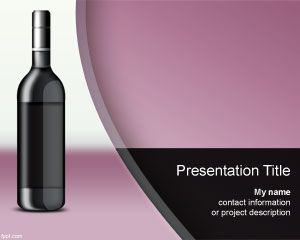 Wine Spectator PowerPoint Template PPT Template