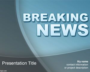 Breaking News PowerPoint Template PPT Template