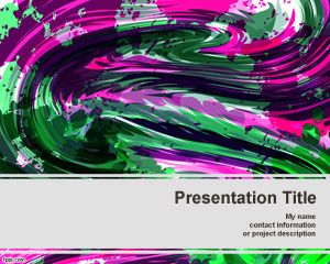 Color Crayon PowerPoint Template PPT Template