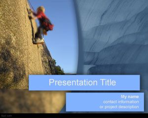 Success Climbing PowerPoint Template PPT Template