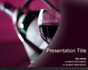 Wine bottle PowerPoint Template