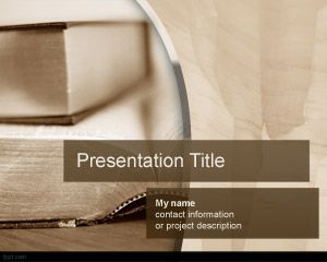 Book PowerPoint Template PPT Template