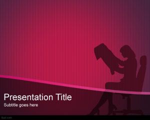 Executive Woman PowerPoint Template PPT Template