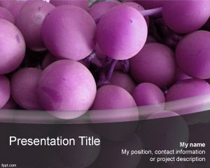 Violet Grape PowerPoint Template PPT Template