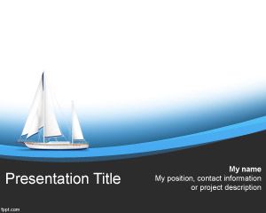 Sailing Boat PowerPoint Template PPT Template