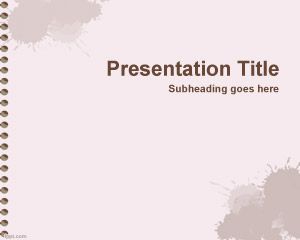 Exercise Book PowerPoint Template PPT Template