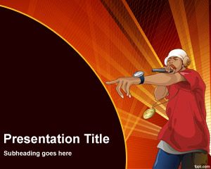 Rapper PowerPoint Template PPT Template