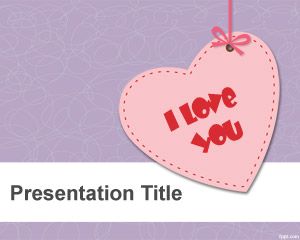 I Love You PowerPoint Template PPT Template