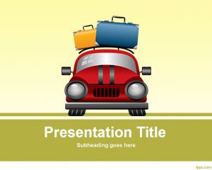 Travel Luggage PowerPoint Template PPT Template