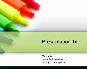 Color Drypen PowerPoint Template PPT Template
