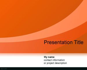 Abstract Curves PowerPoint Template PPT Template