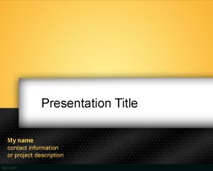 Orange Black PowerPoint Template PPT Template