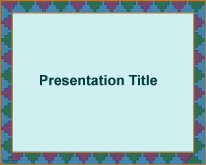 Triangles Frame PowerPoint Template PPT Template