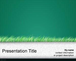 Green Grass PowerPoint Template PPT Template