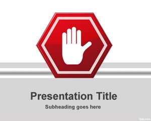 Halt PowerPoint Template PPT Template