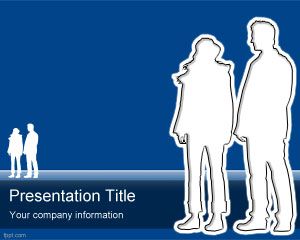 Conversation Outline PowerPoint Template PPT Template