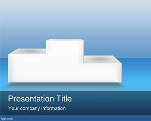 Winner Podium PowerPoint Template PPT Template