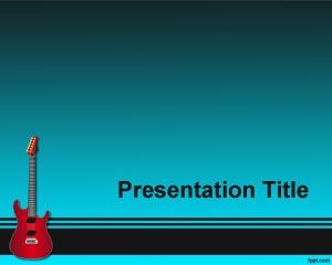 Electric Guitar PowerPoint Template PPT Template