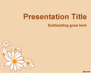 Flower Petals PowerPoint Template PPT Template