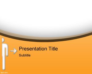 Orange box PowerPoint Template PPT Template