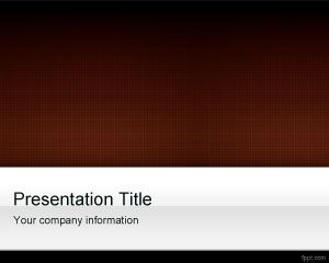 Brown Grid PowerPoint Template