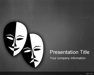 Drama Theater PowerPoint Template PPT Template