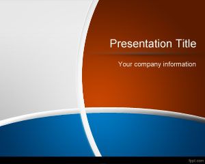 Blue and Brown PowerPoint Template PPT Template