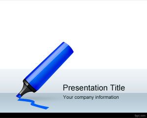 Design Marker PowerPoint Template PPT Template