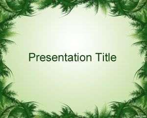 Leaves Frame PowerPoint Template PPT Template