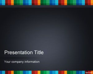 Color Strip PowerPoint Template PPT Template