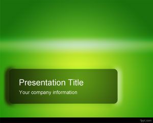 Green Glossy PowerPoint Template PPT Template