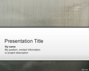 Grey PowerPoint Template PPT Template