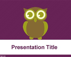 Owl PowerPoint Template PPT Template