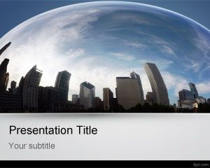 City Fisheye PowerPoint Template