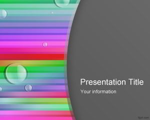 Color Lines PowerPoint Template PPT Template