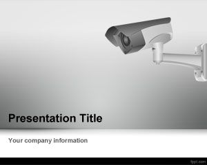 CCTV Camera PowerPoint Template PPT Template
