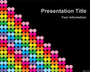 Color Dots PowerPoint Template PPT Template