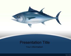 Plantilla PowerPoint de Pescado Atún PPT Template