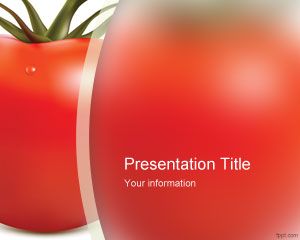 Plantilla PowerPoint de Tomate Template
