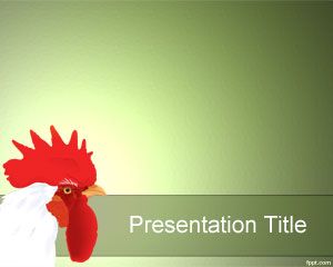 Plantilla PowerPoint de Gallo