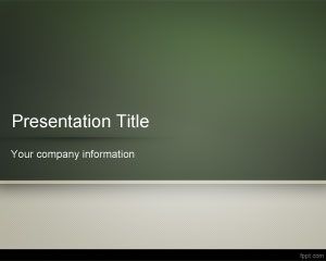 School Blackboard PowerPoint Template PPT Template