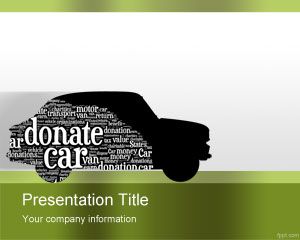 Car Donation PowerPoint Template PPT Template