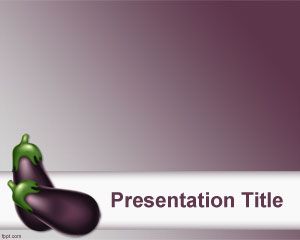 Plantilla PowerPoint de Berengena PPT Template