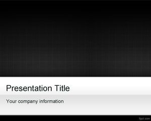 Black Grid PowerPoint Template PPT Template