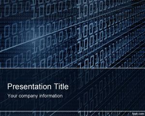 Technology Binary PowerPoint Template PPT Template