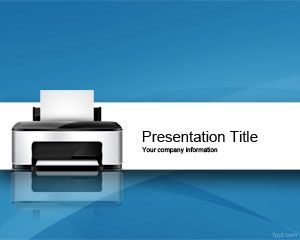 Plantilla PowerPoint de Impresora PPT Template